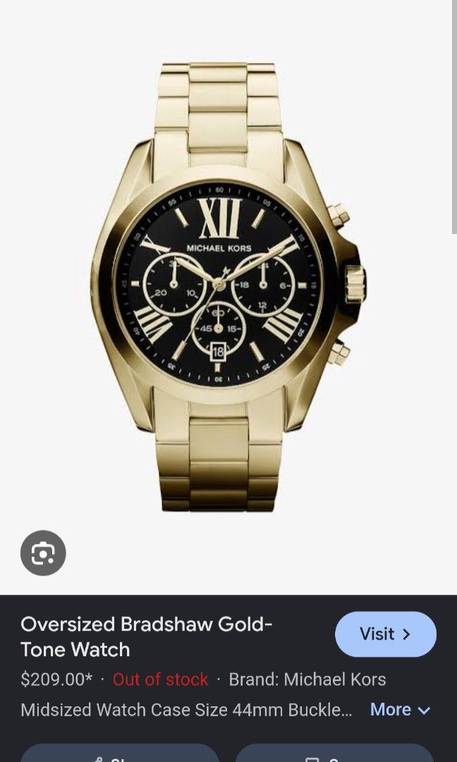 Michael Kors Watch (Category: Luxury Watches) located in Manila. Submitted by mojartea (Listing ID 1460206983, Image 3). Description: Designer watch. Michael Kors Bradshaw for unisex with negotiable price..