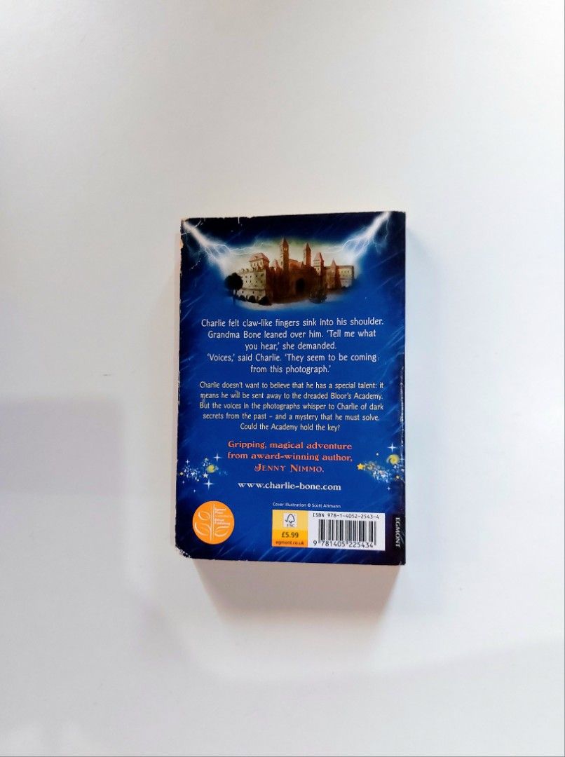 Midnight for Charlie Bone by Jenny Nimmo (Category: Storybooks) located in Tanauan. Submitted by solanareads (Listing ID 1460210960, Image 2). Description: 📚 major bookshelf clean out / clearance sale ~ — with foxing on some pages — RFS: decluttering my bookshelves and switching to digital books — MOP: Gcash | fast shipping *feel free to send a message if you wish to negotiate the price :).