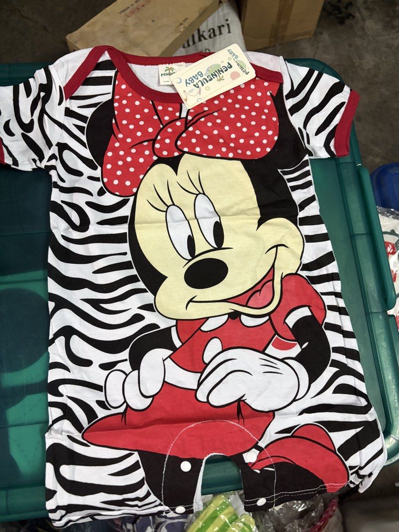 Minnie Mouse Zebra romper print 6m,12m,18m (Category: Babies & Kids Fashion) located in Manila. Submitted by chandleria (Listing ID 1460130045, Image 1). Description: sizes available minnie mouse 1pc zebra romper 80cm-4-6m 90cm-6m-12m 95cm-18m-24m.
