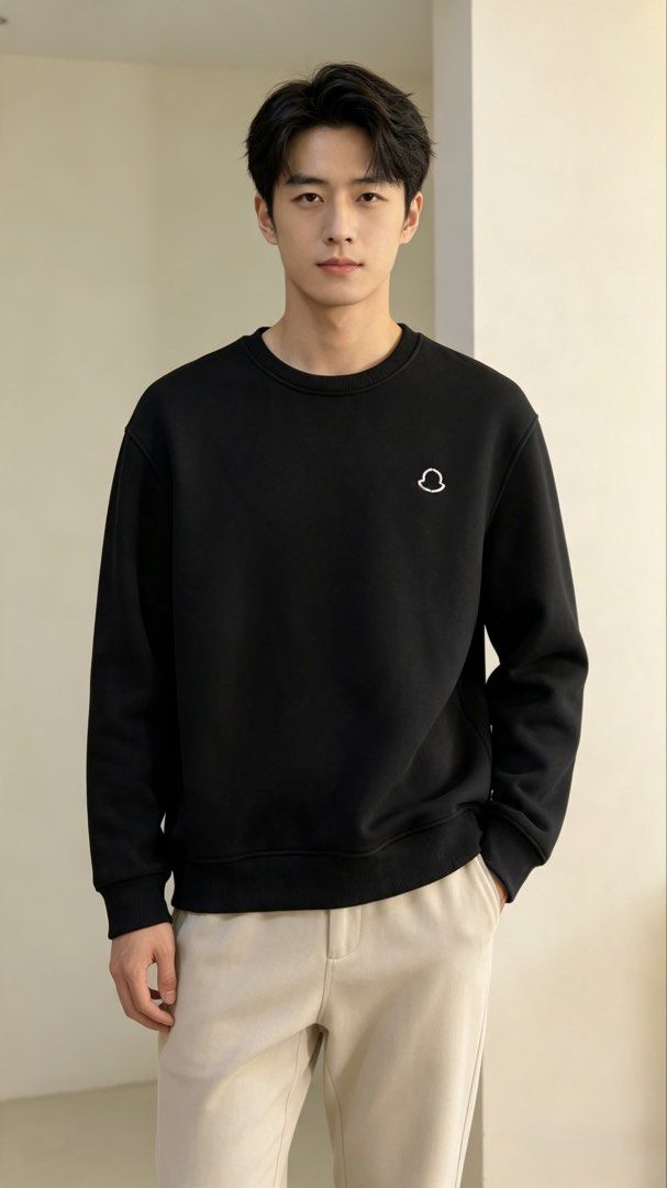 Moncler Black Logo Sweatshirt XXL (Category: Coats, Jackets and Outerwear) located in Paranaque City. Submitted by mykapoynton (Listing ID 1460293381, Image 1). Description: Moncler Black Logo Sweatshirt XXL - Color: Black - Size: XXL - Iconic embroidered Moncler logo on chest - Made in China - Ideal for casual wear.