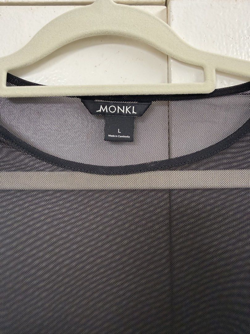 Monki Black Sheer Top (Category: Longsleeves) located in Paranaque City. Submitted by marjdom23__ (Listing ID 1460157727, Image 2). Description: • Never worn • It is sheer and see through • Good for layering • RFS: Not my style, decluttering .