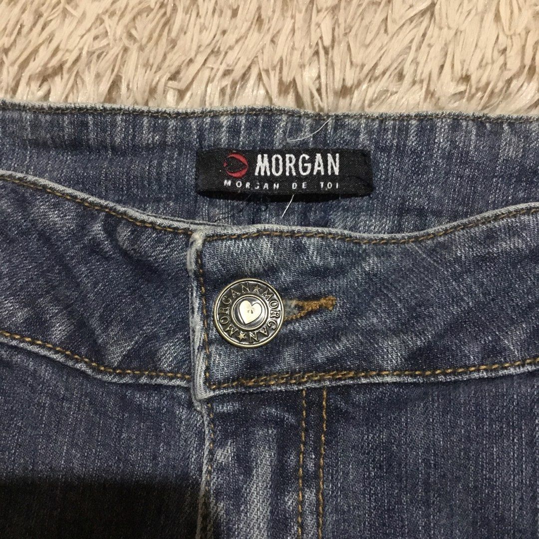 Morgan Rhinestones Flare Pants (Category: Jeans) located in Baguio. Submitted by jaaanee (Listing ID 1460196219, Image 3). Description: No issue MOD : JNT MOP : GCASH.