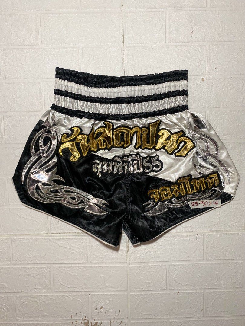 MUAY THAI BOXING SHORTS (Category: Activewear) located in Tagbilaran City. Submitted by we_thrift (Listing ID 1460202861, Image 1). Description: Large on tag Waist:25-30 Length:14.