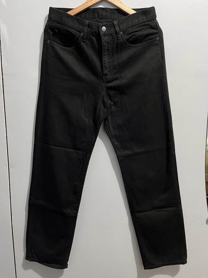 Muji Black Denim Straight Pants (Category: Jeans) located in Manila. Submitted by mkjah (Listing ID 1460268274, Image 1). Description: Muji Black Denim Straight Pants Good Condition Size: tag (w) 31 x (l) 30 (Lo) 7.5 Price: 500 plus shipping fee There may be slight differences in color between the actual product and photos posted here. DELIVERIES and/or SHIPPING GUIDELINES: FOR JNT SHIPPING:FRIDAY OR SATURDAY ONLY FOR SAME DAY DELIVERIES: LALAMOV