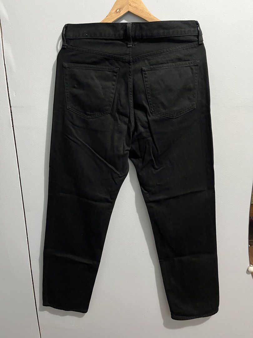 Muji Black Denim Straight Pants (Category: Jeans) located in Manila. Submitted by mkjah (Listing ID 1460268274, Image 3). Description: Muji Black Denim Straight Pants Good Condition Size: tag (w) 31 x (l) 30 (Lo) 7.5 Price: 500 plus shipping fee There may be slight differences in color between the actual product and photos posted here. DELIVERIES and/or SHIPPING GUIDELINES: FOR JNT SHIPPING:FRIDAY OR SATURDAY ONLY FOR SAME DAY DELIVERIES: LALAMOV