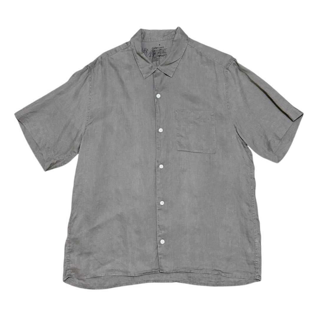 MUJI PURE LINEN BUTTON UP SHIRT (Category: Formal Shirts) located in Dinalupihan. Submitted by aizzeestuffs (Listing ID 1460204683, Image 1). Description: Length:26.5" Width:21.5" Shoulder:18" Color may vary due to lighting. Pm for more Details. Old Money Luxury Designer..