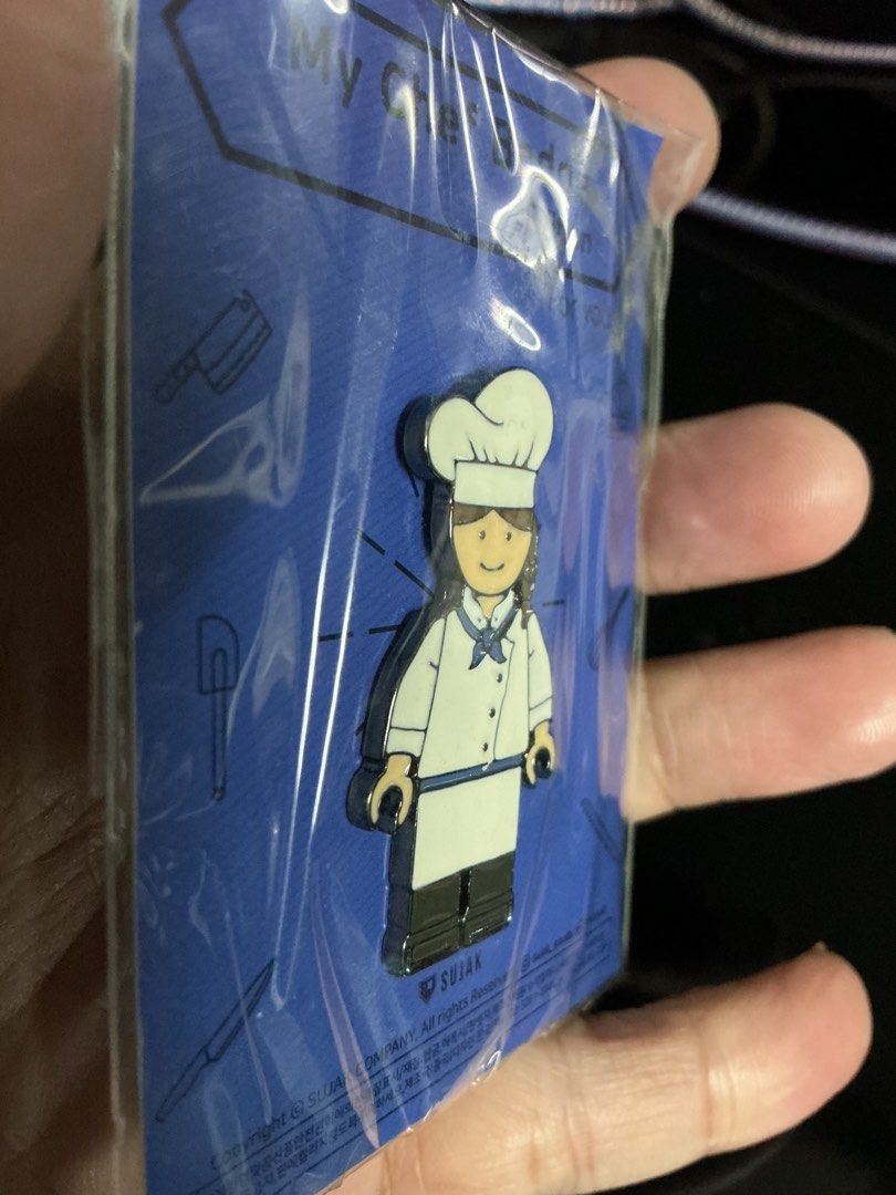 My Chef Badge metal brooch (Category: Other Accessories) located in Angeles City. Submitted by goodbuysathome (Listing ID 1460224012, Image 2). Description: From Japan Sujak My Chef Badge metal pin / brooch Add sf 55 Gcash payment .