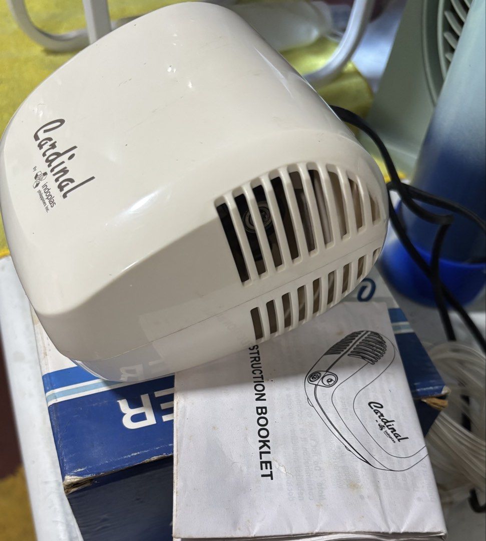 Nebulizer (Category: Medical Supplies & Tools) located in Manila. Submitted by lixtim.ft (Listing ID 1460108185, Image 3). Description: - Original Cardinal Nebulizer from Indoplas Philippines Inc. - Tested 100% working - Comes with instruction booklet - Ideal for respiratory treatments - Compact and user-friendly design - Used 3x only.