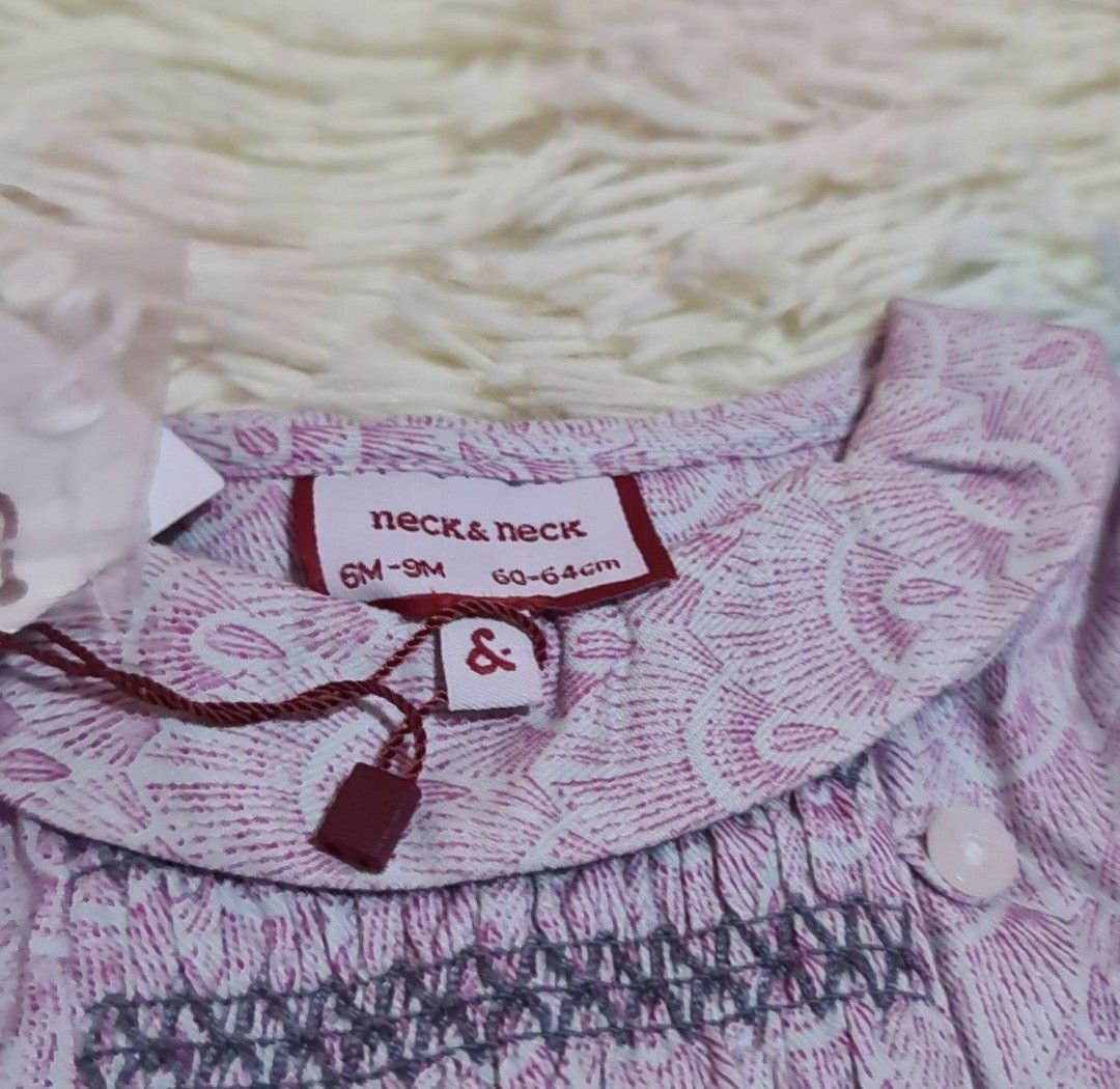 Neck & Neck infant tops (Category: Babies & Kids Fashion) located in Las Pinas. Submitted by assortedkidzstuffs (Listing ID 1460220387, Image 3). Description: bnew authentic from Rustans Dept. po mismo so classy this one. high quality fabric suitable for infant's delicate skin bought 2k ++ ang isa P599 each or take both for only P1,000.
