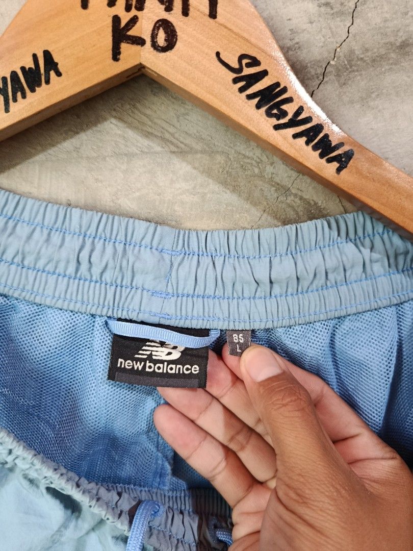 New Balance Light Blue Athletic Shorts Size L (Category: Shorts) located in Kalamansig. Submitted by skone1996 (Listing ID 1460246742, Image 3). Description: - Light blue New Balance athletic shorts - Elastic waistband with drawstring - Built-in mesh lining - Small New Balance logo on left leg and near hem - Made in Vietnam - Ideal for sports or casual wear - Size Large - 30-34 Waistline - 17 Length - 9.5/10 Color rate - No Issue .