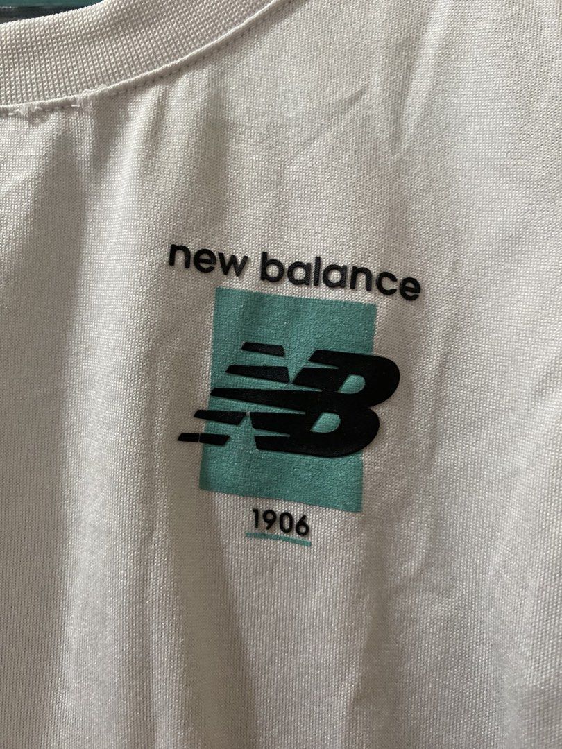 New Balance Shirt 3-4T (Category: Babies & Kids Fashion) located in Mabalacat. Submitted by mamacda (Listing ID 1460144494, Image 3). Description: like new sana kaso nagkaron rin ng crack print dahil sa pag laba, sa dryer.