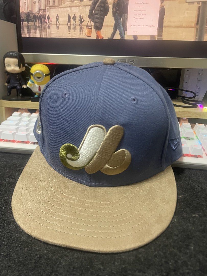 New Era 59FIFTY Cooperstown Collection Cap (Category: Caps & Hats) located in Manila. Submitted by rojanorial01659 (Listing ID 1460174162, Image 3). Description: - Brand: New Era - Style: 59FIFTY Fitted Cap - Color: Blue and Tan - Size: 7 1/2 - Special Features: Cooperstown Collection logo, Suede brim - Condition: Brand new with original tag attached - Perfect for: Baseball fans and collectors.
