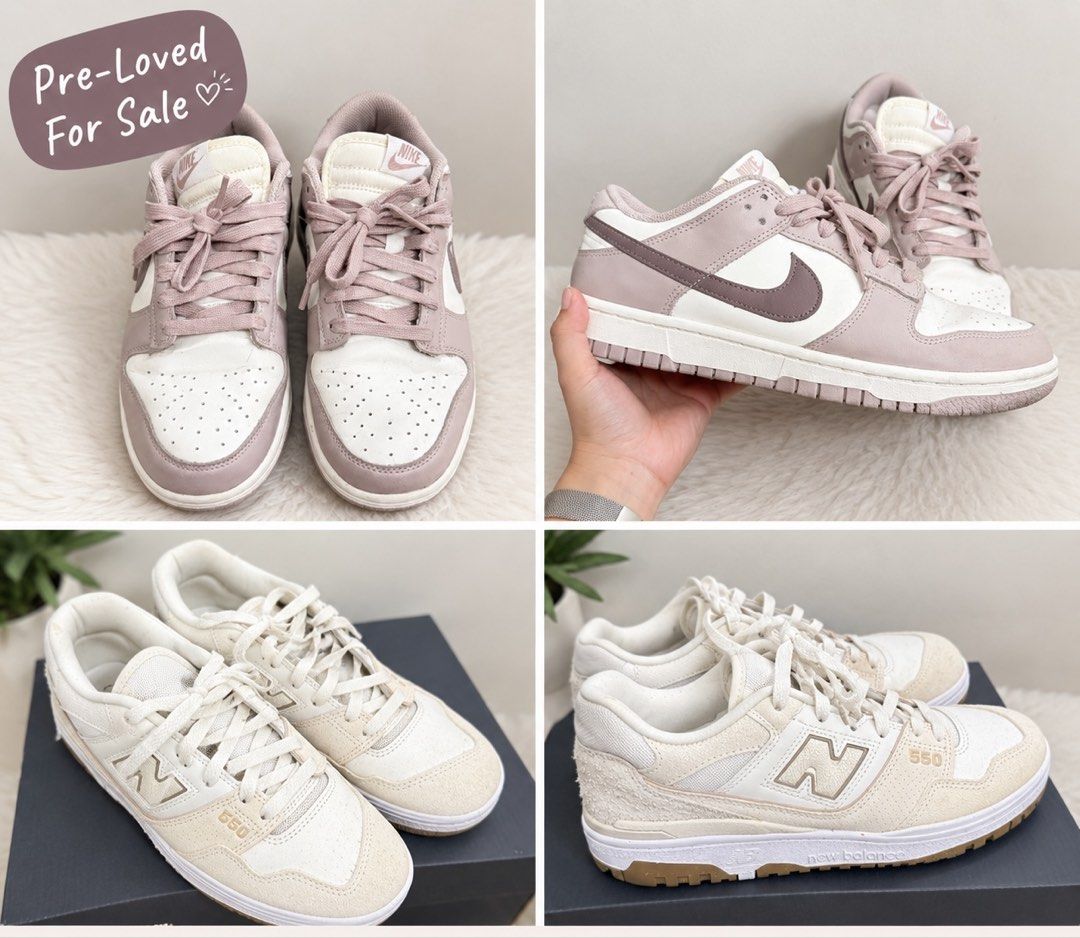 Nike Dunk Low/ NB 550 (Category: Sneakers) located in Manila. Submitted by jobellea (Listing ID 1460174543, Image 1). Description: Pre loved sale declutter! 🤎❤️😍 Reason for selling- Too nice to just sit in the closet — seldom used, so letting it go! 💕 😊😁 👟Nike SB dunk low- P1,500 US 8.5/25.5cm/EUR40 👟New balance 550- P1,500 US 8/ 25cm/ EUR39 👟Converse chuck taylor low cut- P1000 US 8/ 25cm/ EUR 39.