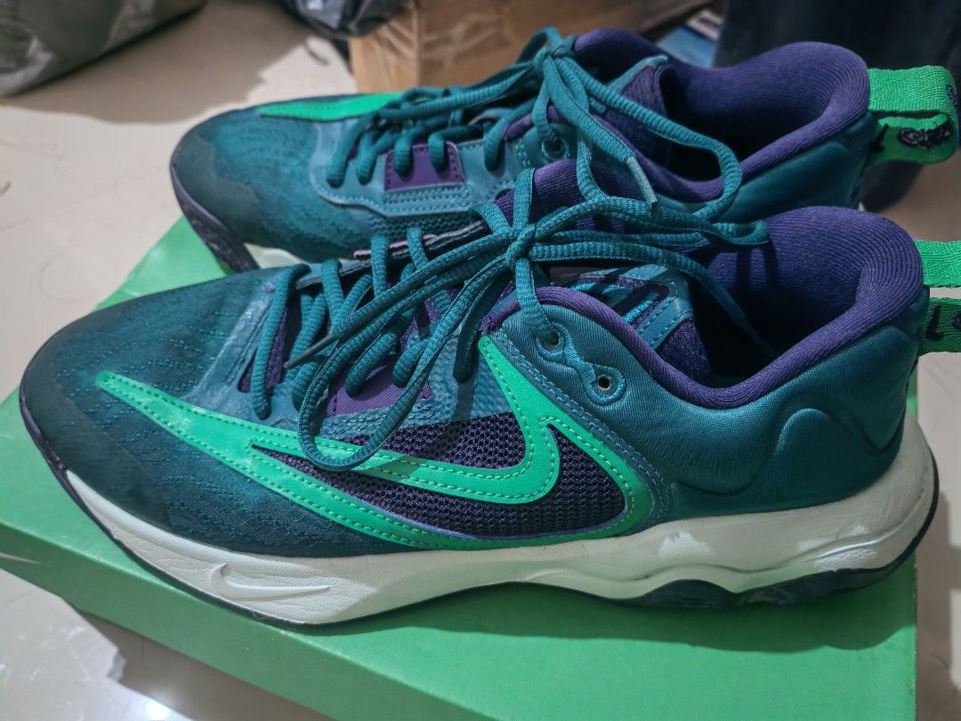 Nike Giannis Immortality 3 "Geode Teal" (Category: Casual Shoes) located in Taguig. Submitted by gclutter22 (Listing ID 1460264705, Image 2). Description: Nike Giannis Immortality 3 "Geode Teal" (Size 9.5 US) – Lightly Used with Box Selling my lightly used pair of Nike Giannis Immortality 3 basketball shoes in the striking Geode Teal / Purple Ink / Stadium Green colorway. This pair has only been used a handful of times, strictly indoors, and is s