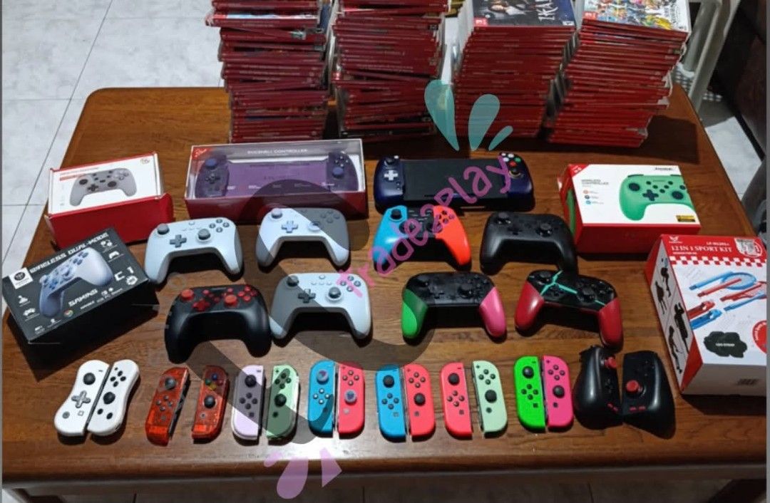 Nintendo Switch Games, Controllers, Cases & Accessories Bundle (Category: Nintendo) located in Manila. Submitted by cedieleen (Listing ID 1460128564, Image 1). Description: Accessories for sale. Send me the picture, highlight whatever it is youre interested at and I will tell you the price. Joycons - 1500 pair Dobe Eggshell - 1000 Retroflag - 850 Pro con - 1200 Other wireless controllers - 450-650 wireless controller with issue sa rubber - 250-30