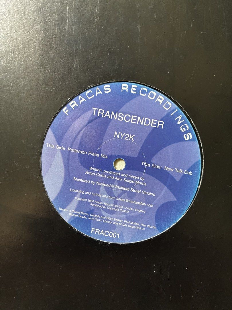 NY2K EP - Transgender Techno Trance Vinyl Record (Category: Vinyls) located in Quezon City. Submitted by 003___ (Listing ID 1460117775, Image 1). Description: Title: NY2K Remixes Artist: Transgender Genre: Trance Year: 2000 Condition: VG+ Sleeve Condition: VG+ https://www.discogs.com/release/155647-Transcender-NY2K.
