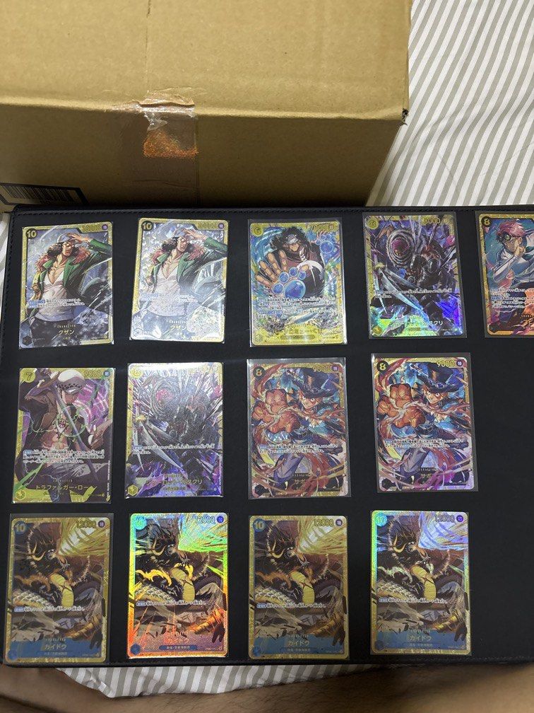 One piece card game random sec cards (Category: Raw Singles) located in San Fernando. Submitted by goneforgoodz (Listing ID 1460269989, Image 1). Description: Lot sale Take all.