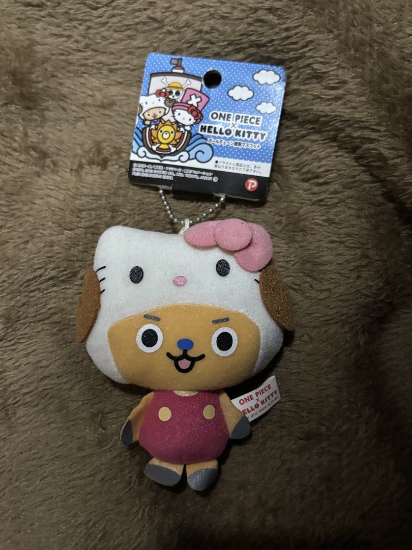 One Piece (Chopper) x Hello Kitty (Category: Character Goods) located in Manila. Submitted by pmpmprn (Listing ID 1460218380, Image 1). Description: Authentic Sanrio Slight issue on its left foot (see photos).