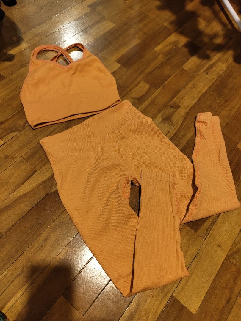 Orange Workout Set (Category: Activewear) located in Makati City. Submitted by kfcalderon926 (Listing ID 1460220270, Image 1). Description: color Orange , bra and leggingsWorkout Set both size medium (bra no pads) Rfs: decluttering MOP: BPI/Gcash/ Gotyme delivery: via Grab or Lalamove ONLY. sf c/o. buyer Location: Makati.