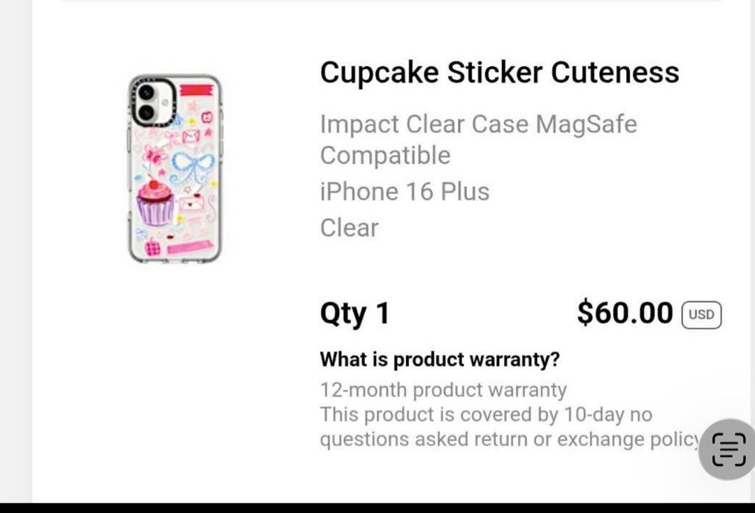 Original Casetify (Category: Cases & Sleeves) located in Quezon City. Submitted by tonijoydeus (Listing ID 1460112702, Image 1). Description: Brandnew Inalis lng sa box for photoshoot Original ordered from casetify website Iphone 16 plus Free sf nationwide via j&t.