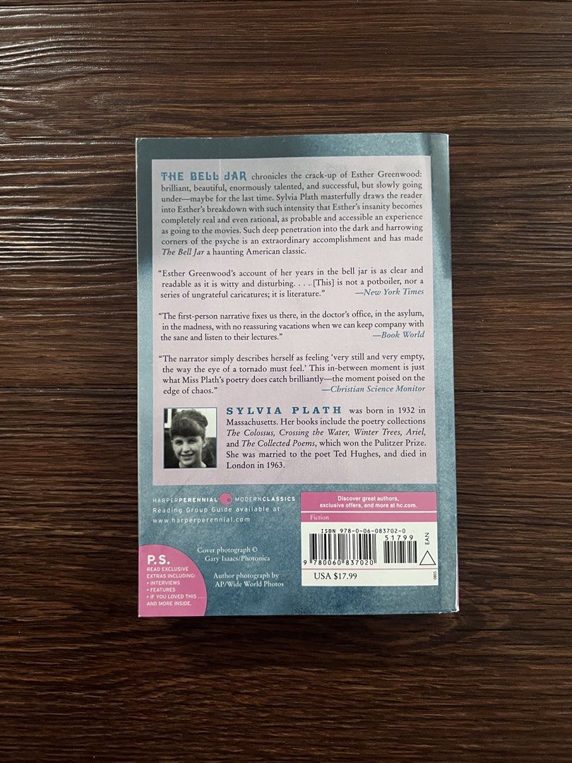 (Original Copy) The Bell Jar (Category: Storybooks) located in Makati City. Submitted by kbernalcloset (Listing ID 1460159919, Image 2). Description: Unread, with removable plastic cover, just stored.