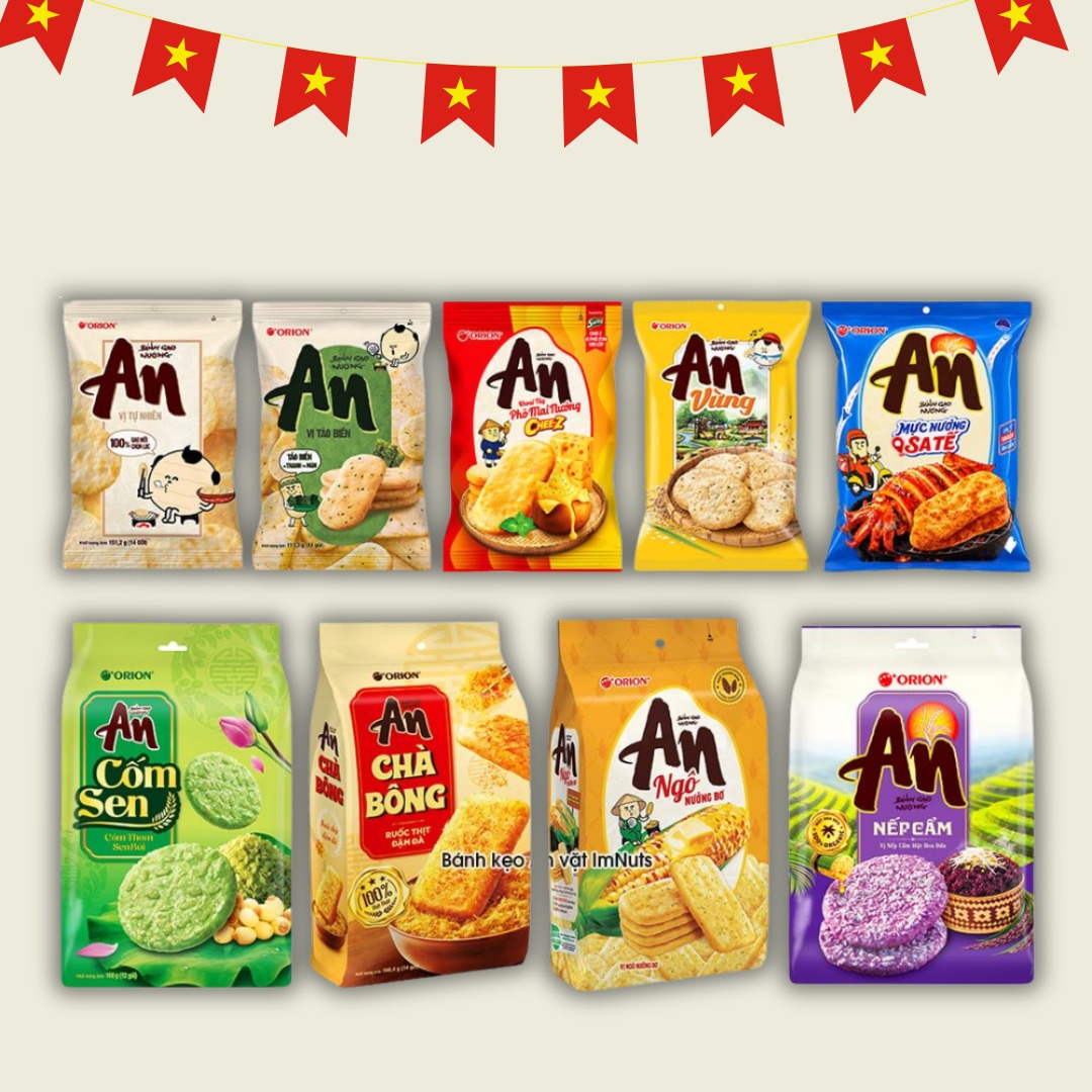 Orion An Baked Rice Crackers (Category: Other Food & Drinks) located in Manila. Submitted by ciento100veinte20 (Listing ID 1460292125, Image 2). Description: ITEM: Orion An Baked Rice Crackers ORIGIN: Vietnam STOCK: 1,000 WHOLESALE: PM to join our Resellers Group. Open for Drop Shipping. Location: Sta. Ana Manila Mode of Delivery: Lalamove or Tiktok Parcel Checkout MOP: GCASH OR BPI Description: Vietnam’s Bestselling Orion An Rice Crackers – Made