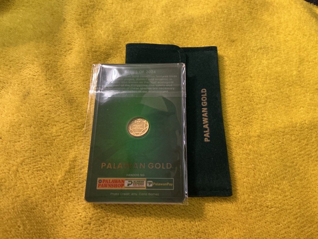 Palawan Gold 1 gram 24 k (Category: Luxury Accessories) located in Del Monte. Submitted by bernapi63 (Listing ID 1460209550, Image 2). Description: 1 gram Palawan Gold 24k fineness Blue flycatcher in original pack.