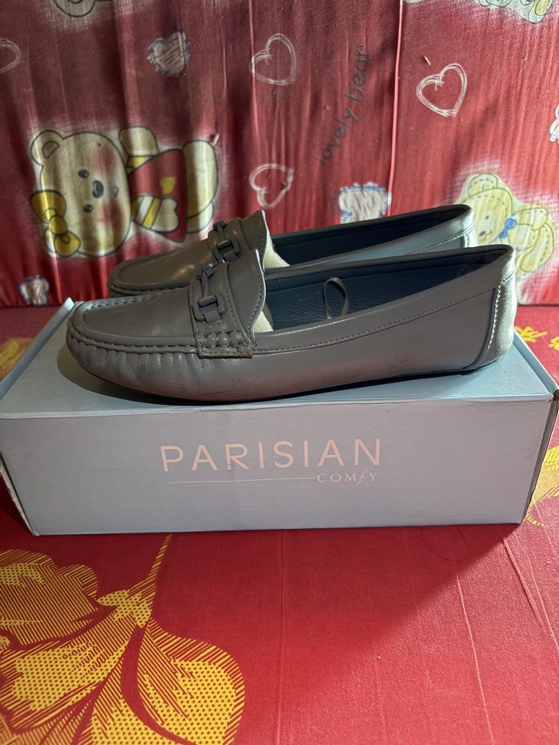 Parisian Baby Blue Loafers (Category: Loafers) located in Quezon City. Submitted by jhosa888 (Listing ID 1425487426, Image 2). Description: Sage green, near to army green color. Comfy, complete with box..