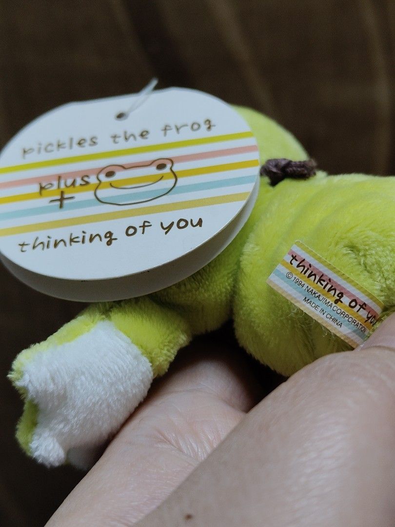 Pickles the Frog Plush Charm (Category: Plushies & Soft Toys) located in Santa Rosa. Submitted by mmps249.1 (Listing ID 1460209375, Image 3). Description: Crossposted Mine now, pay now shipping courier: JRS only Gcash payment upon order No reservations.