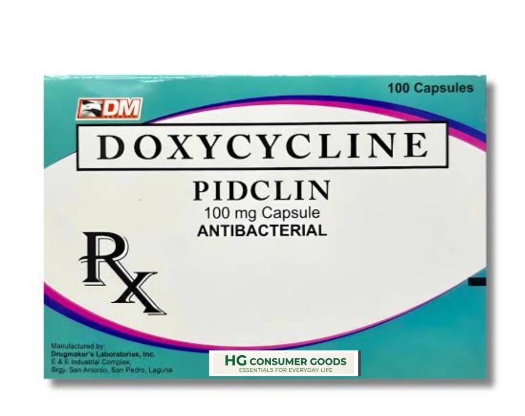 PIDCLIN 100MG DOXYCYLINE 100capsules (Category: Medical Supplies & Tools) located in Manila. Submitted by hg_consumergoods (Listing ID 1460267385, Image 1). Description: Pidclin 100mg Doxycyline 100capsules .