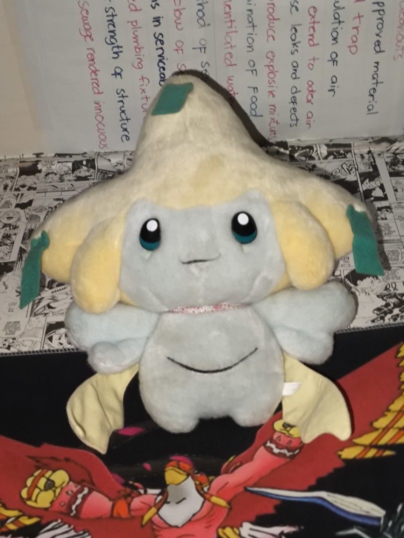 RUSH!! Pokemon Jirachi Tomy 1/1 (Category: Character Goods) located in Virac. Submitted by gegosar (Listing ID 1460250313, Image 1). Description: -Bawal po sa maselan -Need Wash (di ko winash kasi baka may masira/fade) -Faded Etiketa -11"(1/1) life size jirachi - Pm if need more info/pics.