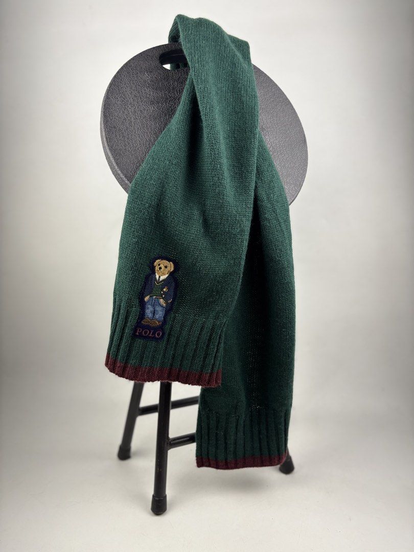 Polo Bear Wool Scarf (Category: Scarves) located in Makati City. Submitted by ragrepository (Listing ID 1460248792, Image 1). Description: Polo Bear Wool Scarf Length- 72” Width- 9.5” Condition- 9/10 Flaw- None .