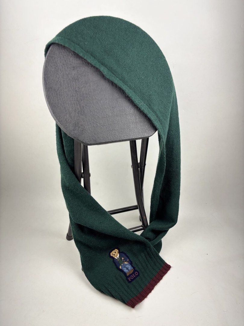 Polo Bear Wool Scarf (Category: Scarves) located in Makati City. Submitted by ragrepository (Listing ID 1460248792, Image 2). Description: Polo Bear Wool Scarf Length- 72” Width- 9.5” Condition- 9/10 Flaw- None .