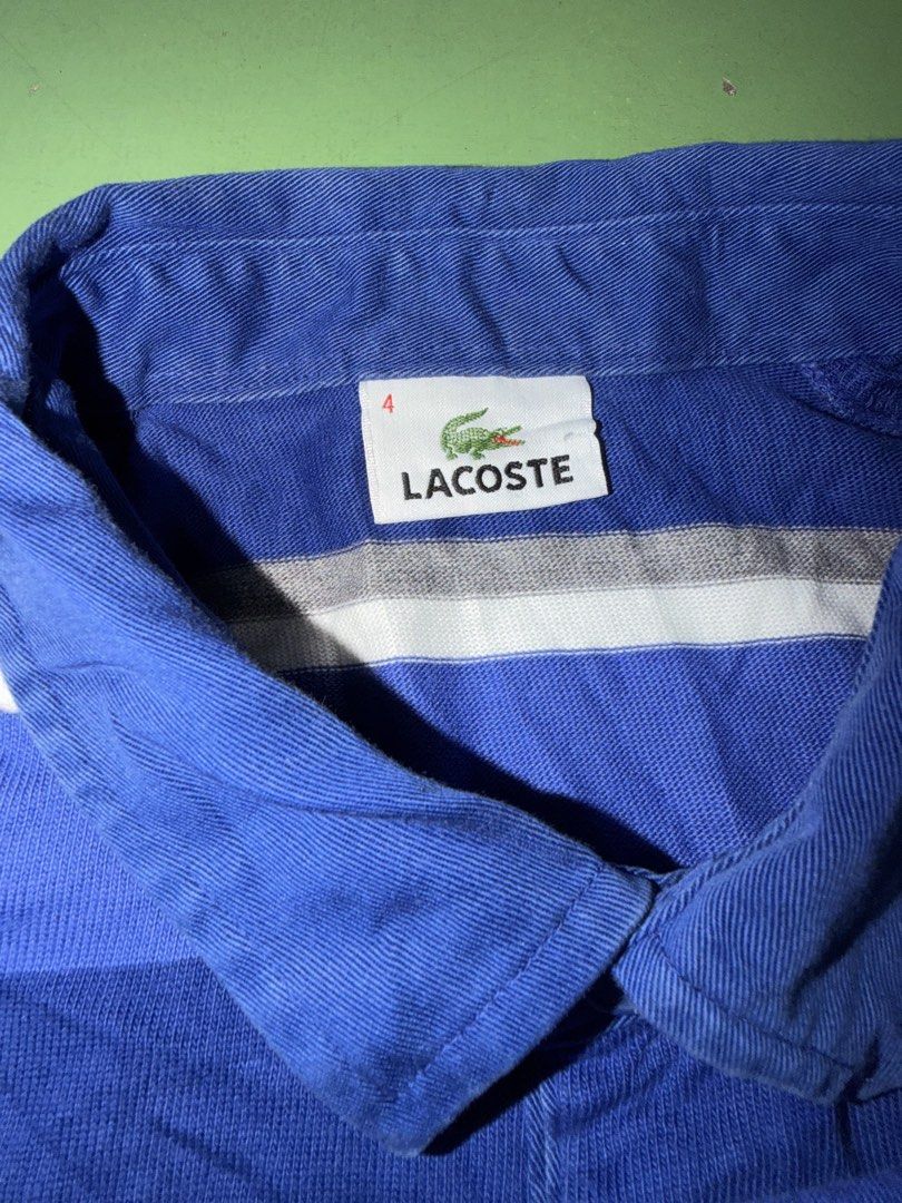 Polo Longsleeve (Category: Formal Shirts) located in Pasig City. Submitted by reyeslarry11740 (Listing ID 1460186221, Image 3). Description: For Sale Lacoste Polo Longsleeve Men Size 4 20.6w x 27L Excellent to as new condition No issue 2k plus ship only Payment 1st Pasig city.