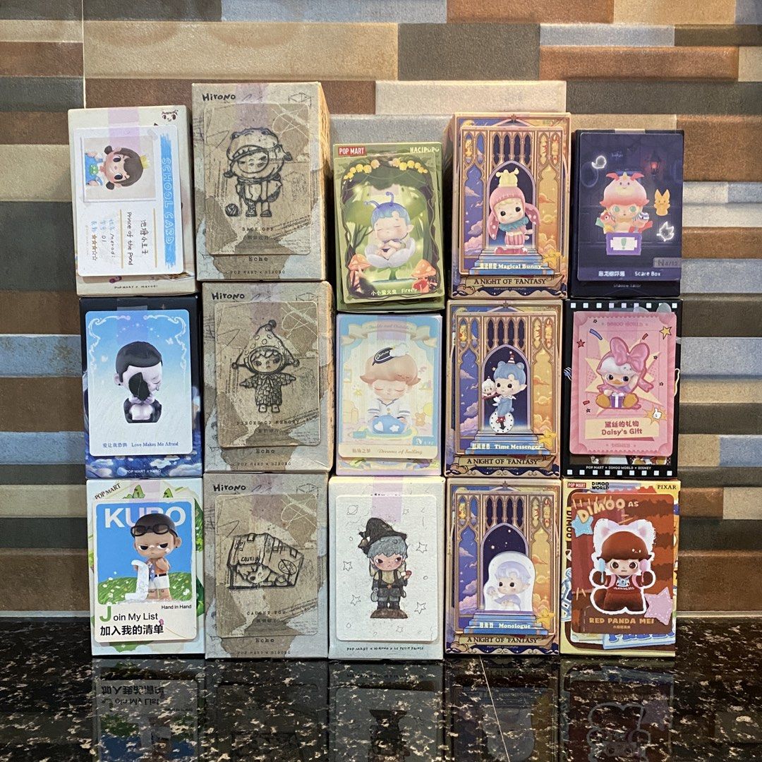 popmart normal figure mixed IPs (₱300 each) (Category: Designer & Blind Box Toys) located in Cabanatuan. Submitted by minjixxx (Listing ID 1460165635, Image 1). Description: .