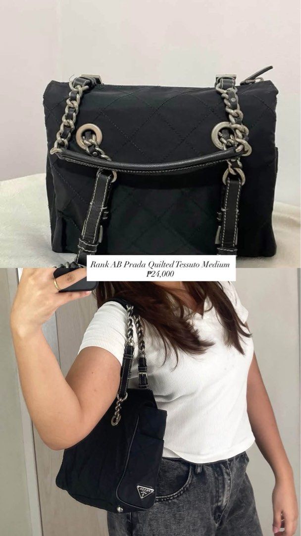 Prada Tessuto Swing (Category: Shoulder Bags) located in Cavite. Submitted by smoocollextion (Listing ID 1460236942, Image 1). Description: With COA and dustbag .