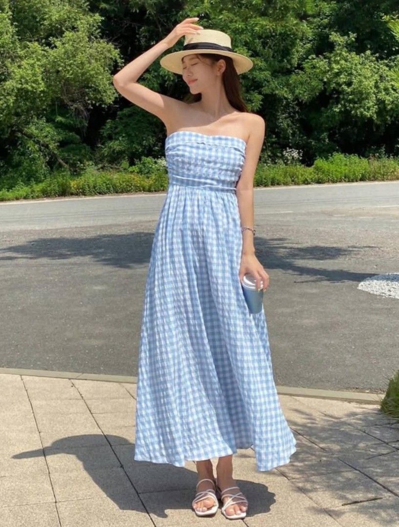 PRELOVED GINGHAM PRINT TUBE DRESS (Category: Dresses) located in Manila. Submitted by minakhaye (Listing ID 1460115932, Image 3). Description: ✨ Preloved item ✨ 🌼 Once lang nagamit 📸 Actual photos posted 📦 Shipping via Lalamove/J&T 💸 Shipping fee shouldered by buyer 💳 Payment via GCash Message me for more details and proof of legitimacy. Thank you! 🤍.