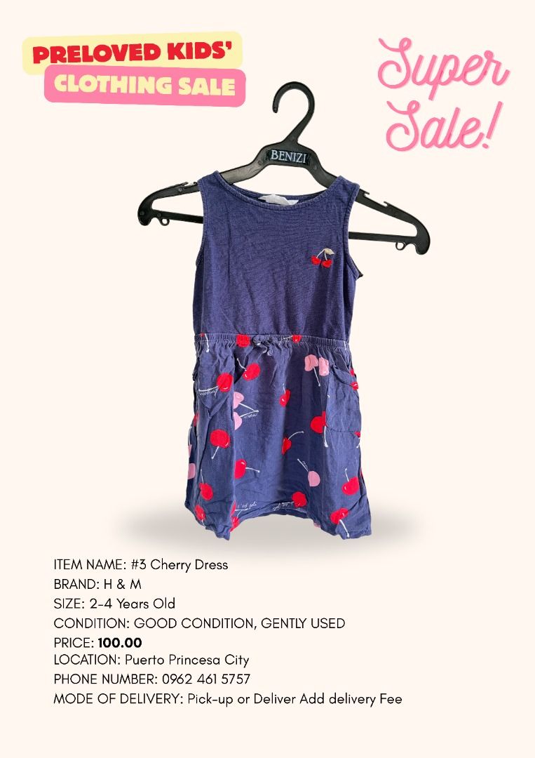 Preloved Kids Dresses and Clothes (Category: Babies & Kids Fashion) located in Quezon City. Submitted by thinkerbeng (Listing ID 1460119508, Image 2). Description: Cute red, white, and blue dress from Periwinkle. Sleeveless design with a keyhole neckline. Perfect for summer days..