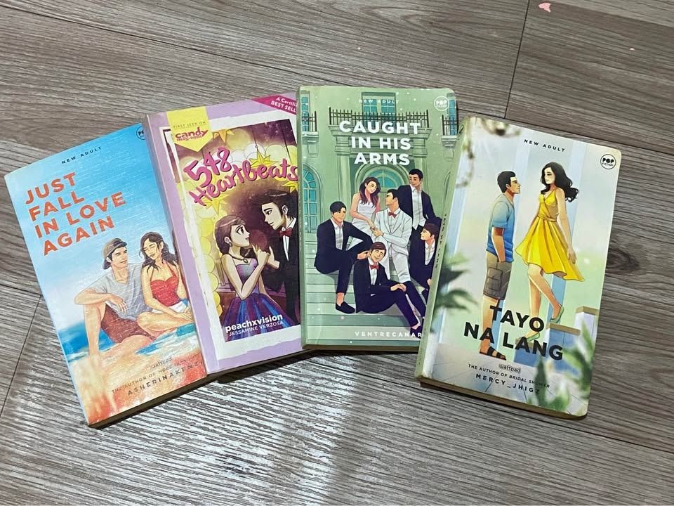 Preloved Wattpad Books (Category: Storybooks) located in Manila. Submitted by itzakimiks (Listing ID 1460209078, Image 3). Description: Just Fall in love Again - ₱75 Tayo Nalang - ₱75 Caught In His Arm - ₱75 548 Heartbeats - ₱75 A Hundred Days with you Trilogy Set - ₱250 TAKE ALL - ₱500 Location: Las Pinas can do: lalamove or JnT can negotiate if take all .