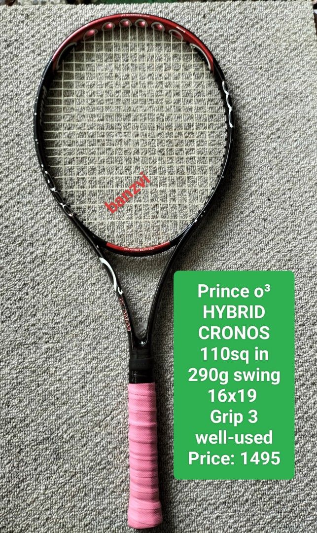 Prince Tennis Racket (Category: Racket and Ball Sports) located in Cainta. Submitted by banzvi73 (Listing ID 1460199134, Image 2). Description: 💯 original shipping Nationwide prices posted on each picture .
