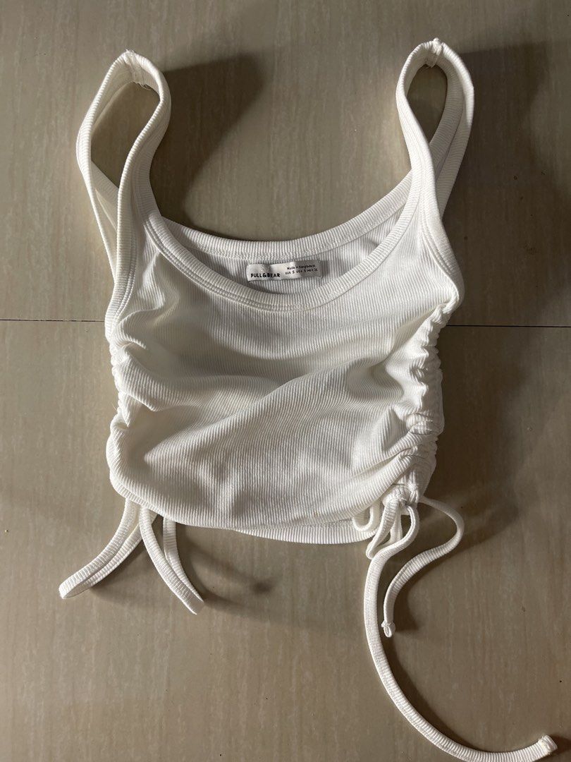 Pull & bear ruched ribbed croptop S (Category: Sleeveless) located in Baguio. Submitted by affordaprice_2600baguio (Listing ID 1460224949, Image 1). Description: .