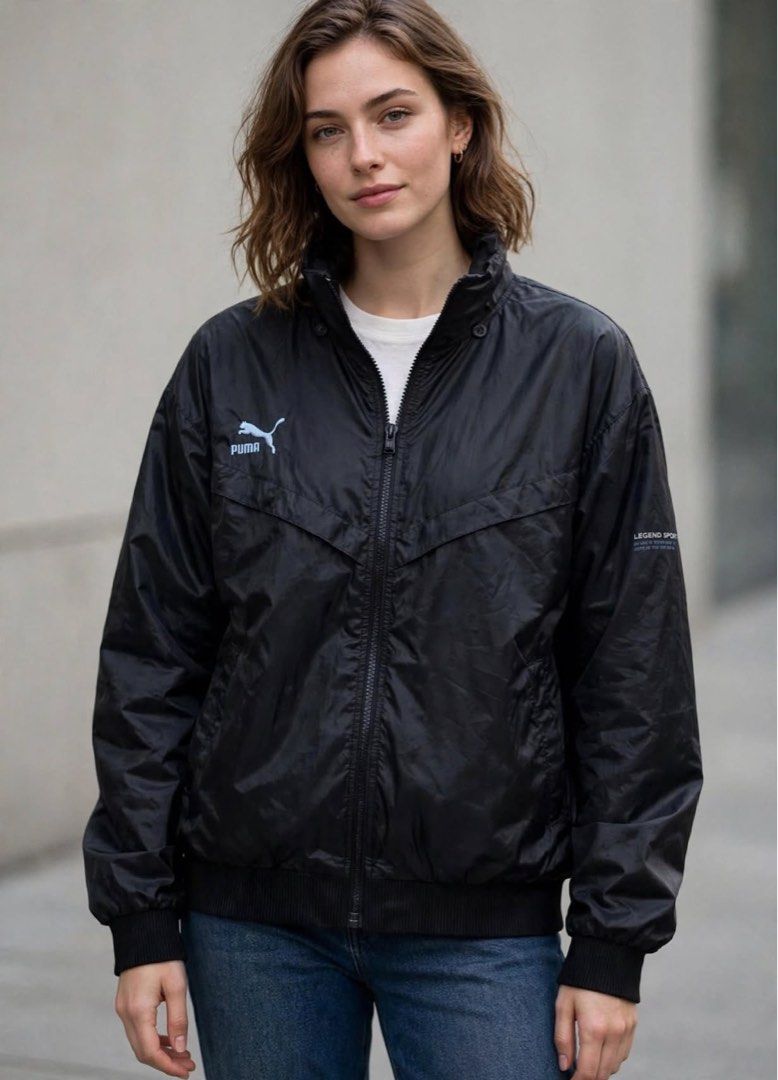 Puma Pro-Tech Sport Black Track Jacket Unisex (Category: Coats, Jackets and Outerwear) located in San Pedro. Submitted by lifebeginsaftercoff33 (Listing ID 1460029952, Image 2). Description: - Black Puma track jacket Unisex - Features iconic Puma logo (Emroiderd)on the chest - Water resistant - 'Pro-Tech Sport' branding on the back collar and inside sleeve - Lightweight material, perfect for casual wear or sports activities, motorcycling - Full z