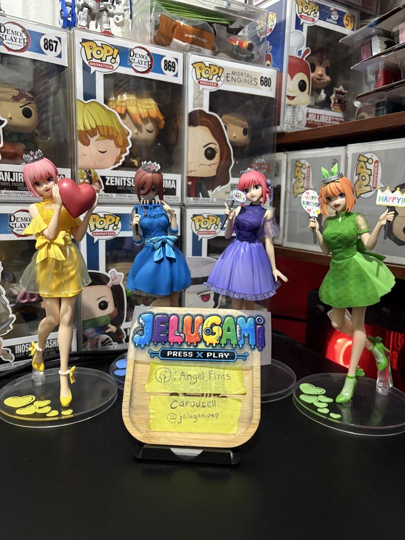 Quintessential quintuplets Celebration ichibankuji (Category: Designer & Blind Box Toys) located in Manila. Submitted by jelugamipxp (Listing ID 1460226560, Image 2). Description: Quintessential quintuplets Celebration ichibankuji 799 each nego pagtake all.