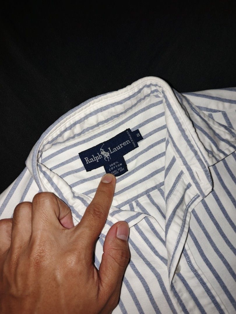 RALPH LAUREN BUTTON DOWN SHIRT (NO PONY LOGO) (Category: Formal Shirts) located in Los Banos. Submitted by kiel_labadan (Listing ID 1460107543, Image 2). Description: 23 - WIDTH 26 - LENGTH.