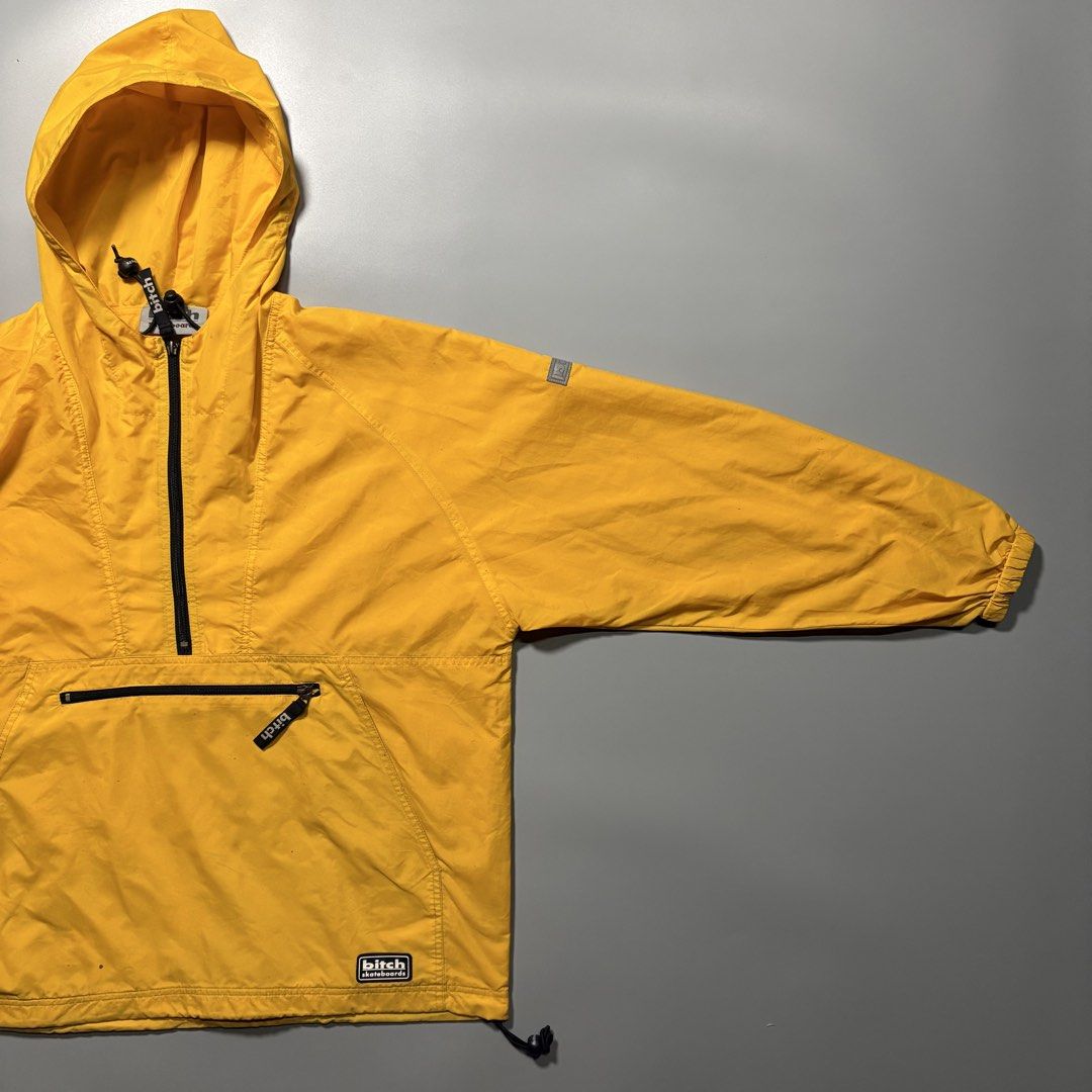 Rare Bitch Skateboarding Yellow Anorak Jacket (Category: Coats, Jackets and Outerwear) located in Tayabas. Submitted by tayabaskartell (Listing ID 1460164044, Image 2). Description: Flaws: Stains.