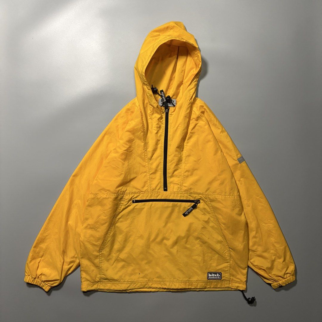Rare Bitch Skateboarding Yellow Anorak Jacket (Category: Coats, Jackets and Outerwear) located in Tayabas. Submitted by tayabaskartell (Listing ID 1460164044, Image 1). Description: Flaws: Stains.