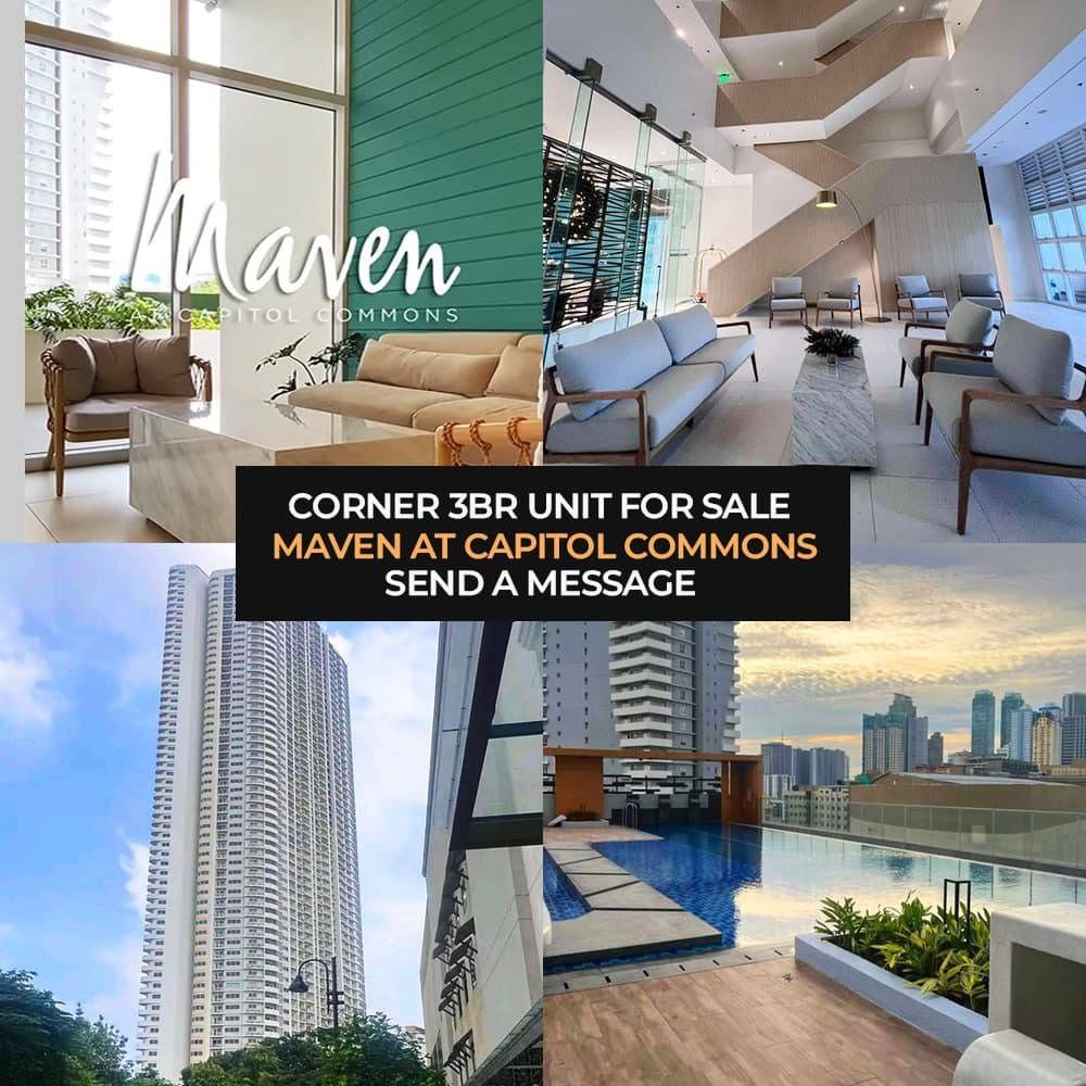 Rare Corner 3BR with Balcony at Maven, Pasig (Category: Apartments & Condos) located in Taguig. Submitted by kenparedes88 (Listing ID 1460124070, Image 3). Description: Property Code: DS88-003595 Category: Residential Project: Maven Location: Pasig City Property Details Floor Area: 113 sqm Bedrooms: 3 Bedrooms Toilet & Bath: 2.5 Parking: 2 Furnishing: As Is Where Is Title Status: For Deed of Assignment Property Features • Rare corner 3-bedroom re