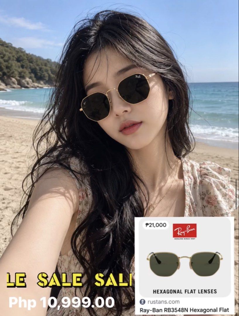 Rayban Hexagonal (Category: Sunglasses & Eyewear) located in Cavite. Submitted by theluxurybyaalheebotique (Listing ID 1460278692, Image 1). Description: 🎌🎌2nd STREET Nagoya JAPAN🎌🎌 100% Authentic ‼️Sign of usage: see actual picture 👀Look closely to the image and make sure you are confirmed with the issue before minning. No return & No Refund Policy. Let’s not waste our TIME HERE. 🎞️All item shoot in uncleaned condition. Some dirt or dust w