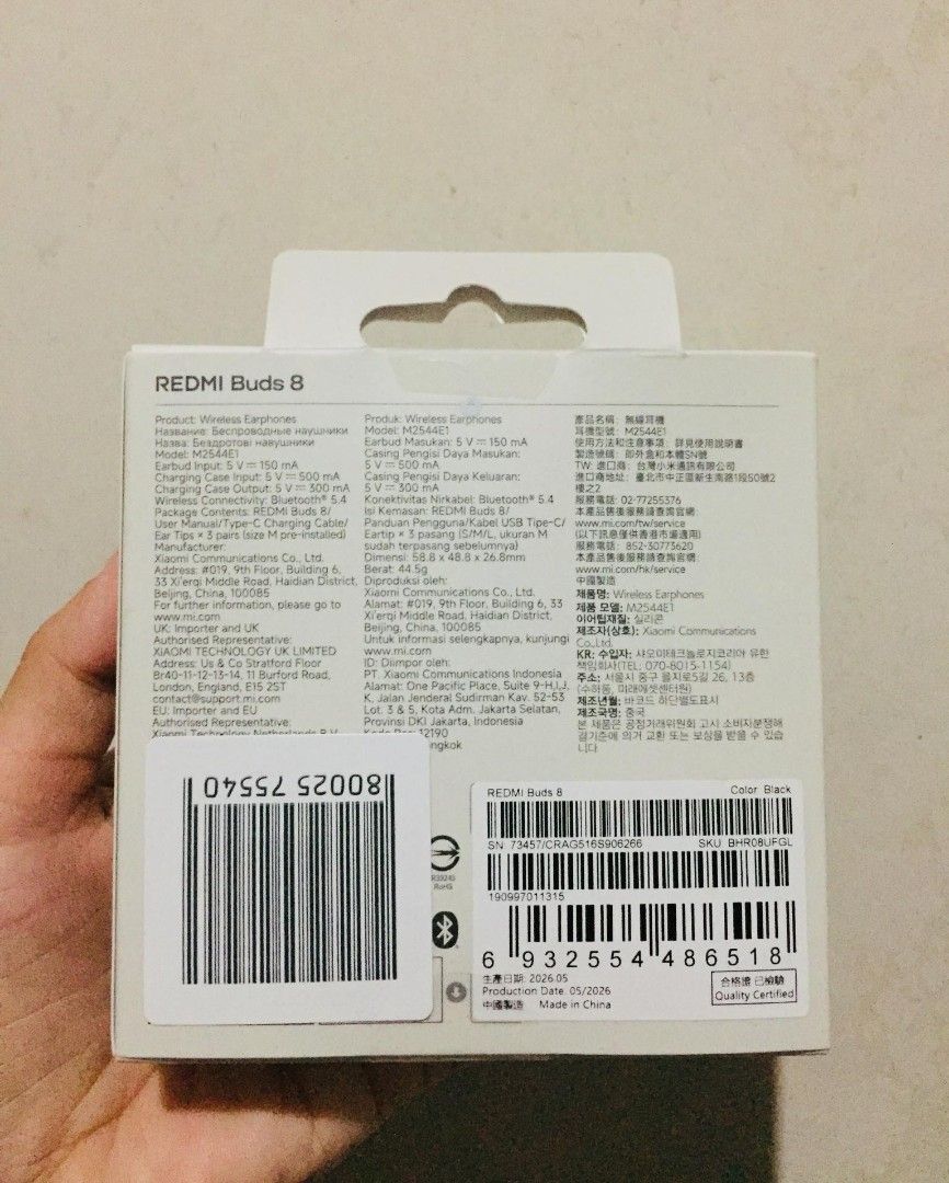 Redmi Buds 8 Hi-Res Audio Wireless (Category: Headphones & Headsets) located in Batangas. Submitted by fabufindsstore. (Listing ID 1460210120, Image 2). Description: Imported Redmi Buds 8 Brandnew Quality Up to 50dB Adaptive ANC Powerful 11mm dynamic Driver Up to 4kHz Noise Cancellation Up to 44hours battery life 3- Mic Al Call Noise Reduction Dual Device Connection 2,150 Mode of Payment( Gcash Payment first) Delivery thru J&T (SF shoulder by buy