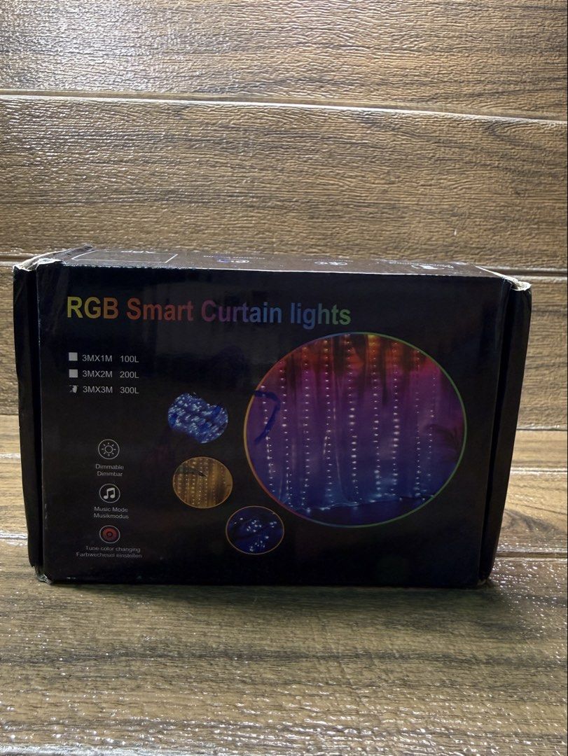 RGB Smart curtain lights (Category: Lighting) located in Quezon City. Submitted by fashionifywardrobe8899 (Listing ID 1460200465, Image 1). Description: .